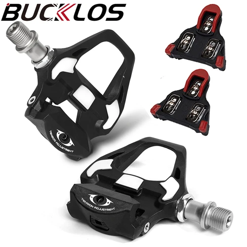 BUCKLOS Fit SPD SL System Pedal de bicicleta Pedales de bicicleta de carretera de nailon PD R8000 Pedal autoblocante de bicicleta Pedales automáticos de carretera para Shimano