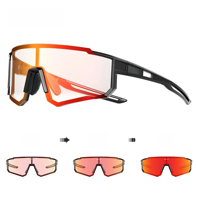 AliExpress SCVCN New Red Blue Photochromic Sunglasses Men Women Outdoor Sports Running Glasses Road Motorcycle Driving Glasses Windproof