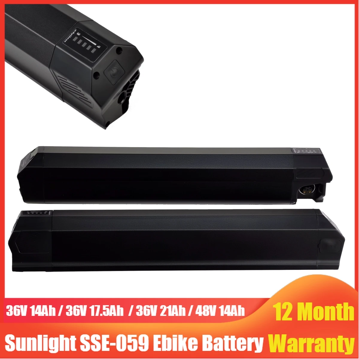 

SSE-059 Sunlight Ebike Battery SSE-070 36V 15.6ah 18ah 13ah 10.4ah Batteries for Aureus Drive Electric Bike 250w 350w 500w 750w