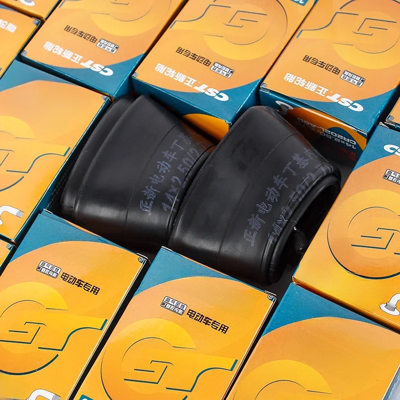 AliExpress NONE CST Electric Bike Tires12 14 16 18 20" 1.75/2.5/2.7/2.125 /3.0 Bend gas nozzle Kid Bicycle Rubber Inner Tube Camera E-bike Tires