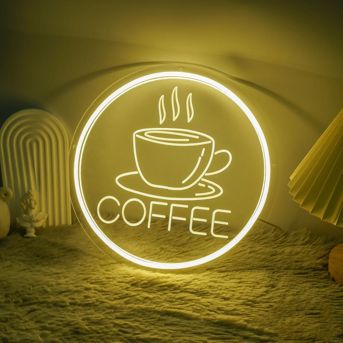 COFFEE Bar Neon Sign for Coffee Shop Custom Shop Sign Opening Event Decor Neon Art