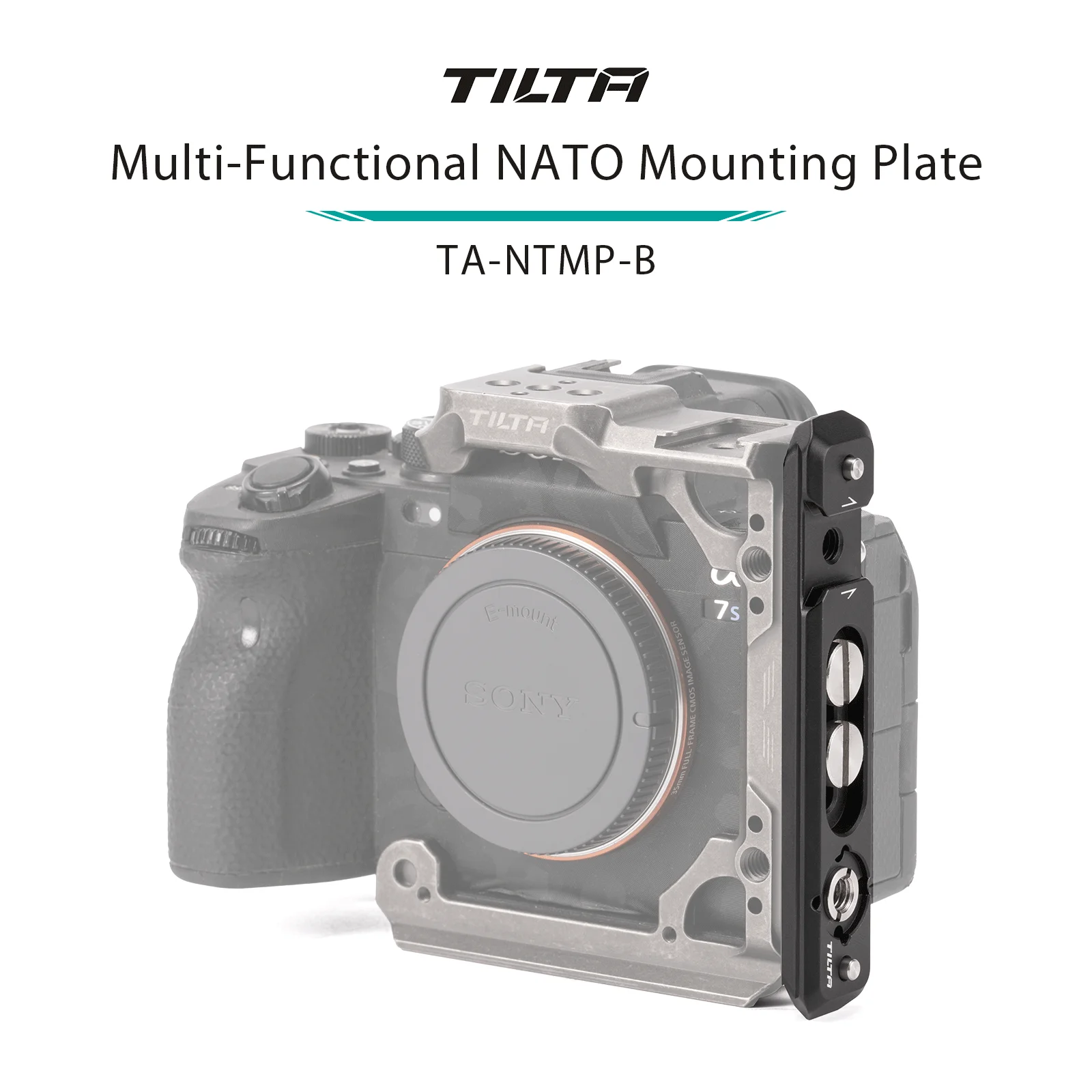 TILTA TA-NTMP-B Multi-Functional NATO Mounting Plate - Black TILTA Accessory Market