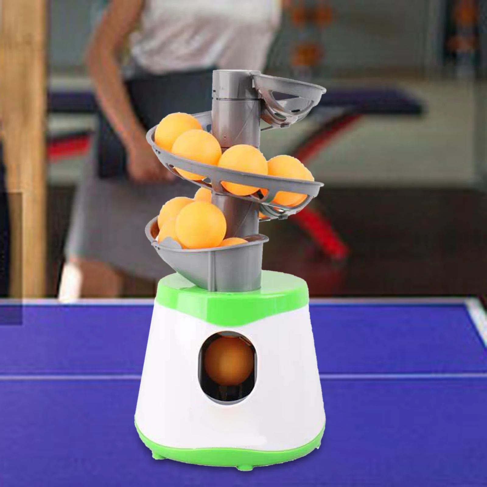 Table Tennis Trainer Robot Solo Practice Player Ping Pong Ball Launcher for Table Tennis Portable Sports Ball Server Exerciser