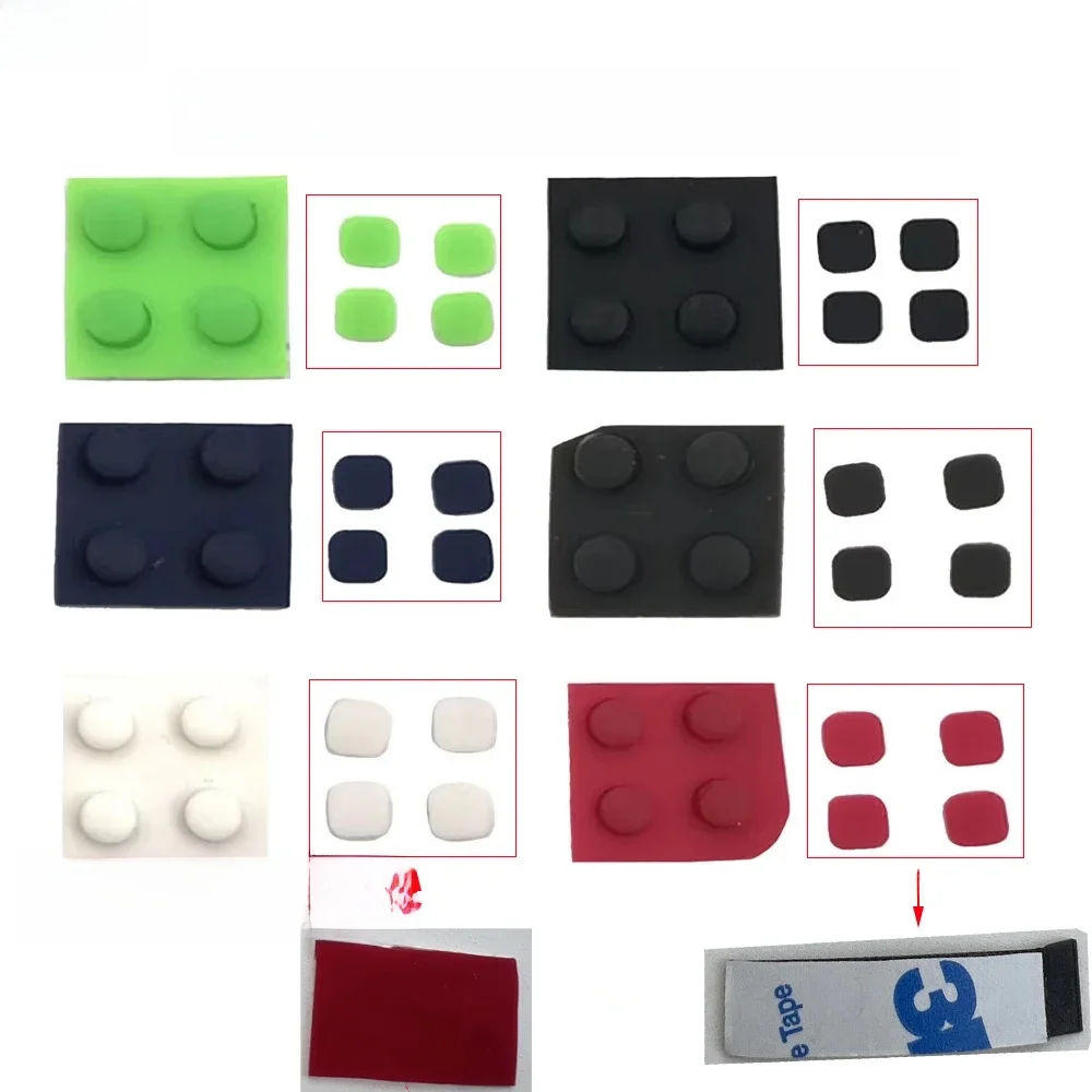 JCD pour la nouvelle Console 3DS XL vis avant arrière pieds en caoutchouc couvercle supérieur vis d'écran LCD couvercle de remplacement en caoutchouc pour nouveau 3DS LL