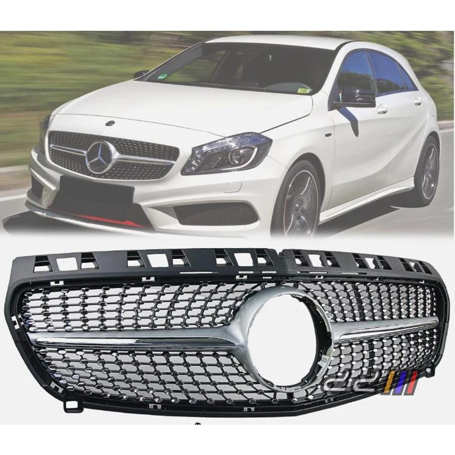 

FOR 2013-2015 Mercedes-Benz W176 A-CLASS SILVER Car Grille
