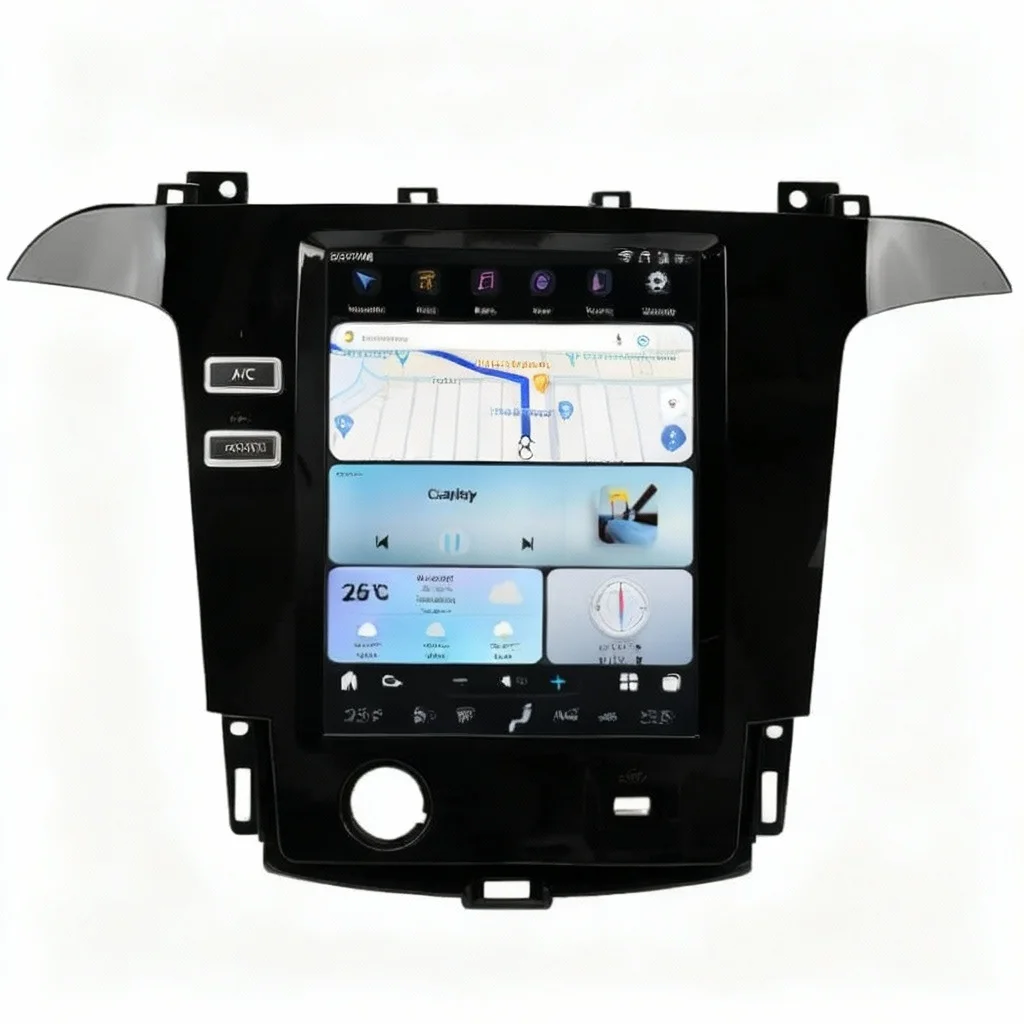 AuCar 10.4'' Android 13 GPS Navigation Car Stereo For Ford S-Max Galaxy 2007-2015 Wireless CarPlay Android Auto Head Unit  DSP