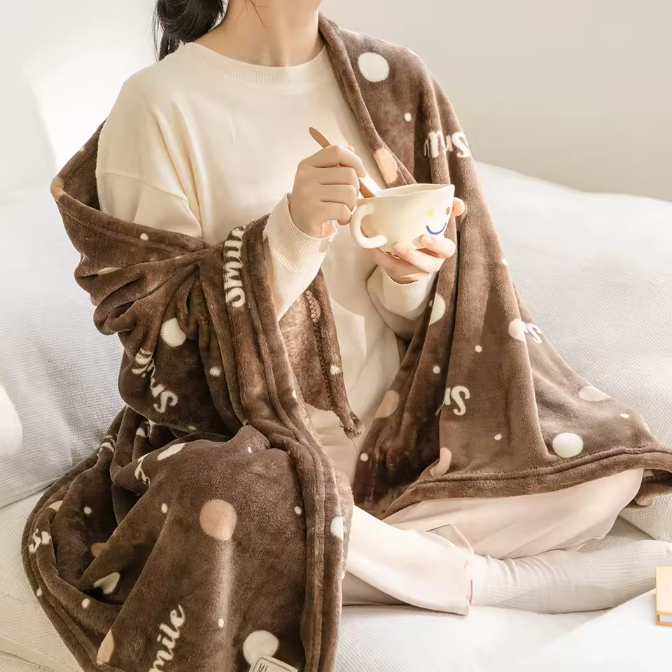 더자리 극세사 담요 스타일링 샘플