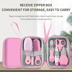 8PCS Child Care Cleaning Set Nail Clippers Comb Massage Soft Bristle Brush Set Kit