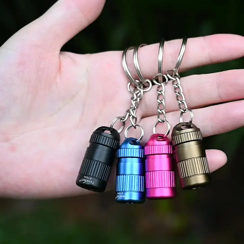 

TANK007 E15 AI Outdoor EDC Mini 3W LED 100 Lumens Flashlight Keychain Torch Waterproof Button Cell Battery lightweight Portable