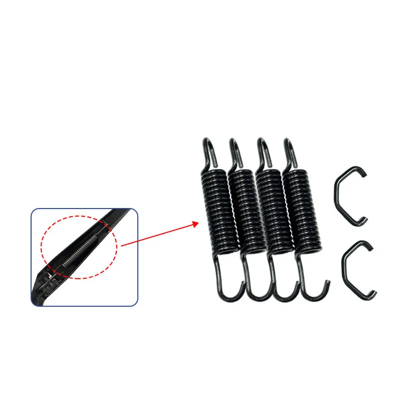 Extended Tension Black Spring Car Windshield Rocker Pressure Wiper Arm Steel Wire 2.8mm OD 14mm Length 68 78 89 115 130mm