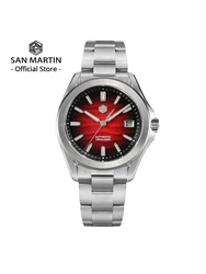 San Martin New Gada Watch 39mm Desert Texture Men Dress Watch NH35 Automatic Mechanical Sapphire Waterproof 100m Luminous SN0129