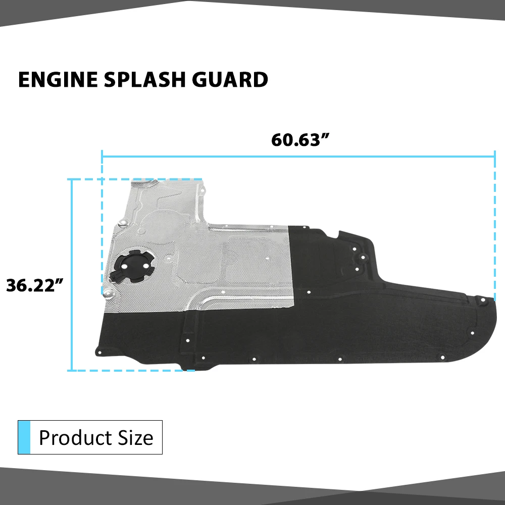 Osłona pod silnik środkowa pod osłoną Bm1228161 Pasuje do Bmw 528/535I 2011-2016 51757207147, Bm1228161 Bawełniane chlapacze