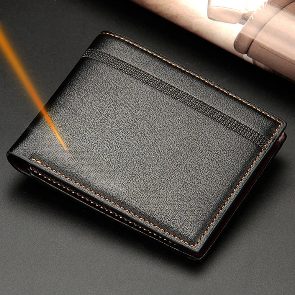 Nazwa Dostosowane nowe portfele męskie Etui na karty Wysokiej jakości torebka męska PU Skórzane portfele męskie biznesowe Carteria — zdjęcie 2