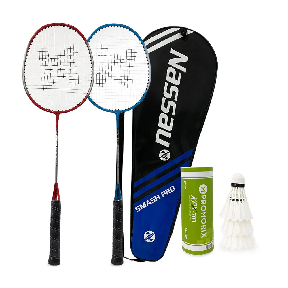 Sickle sauce Massee pro badminton racket + shuttlecock 3 mouth set