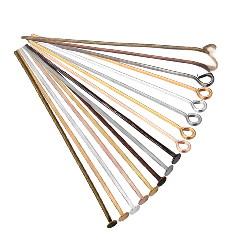 14 18 20 25 30 35 45 50 60 70mm Augenkopfnadeln Eisen Schmuck Augennadeln Diy Ohrring Schmuckzubehör Zubehör Großhandel