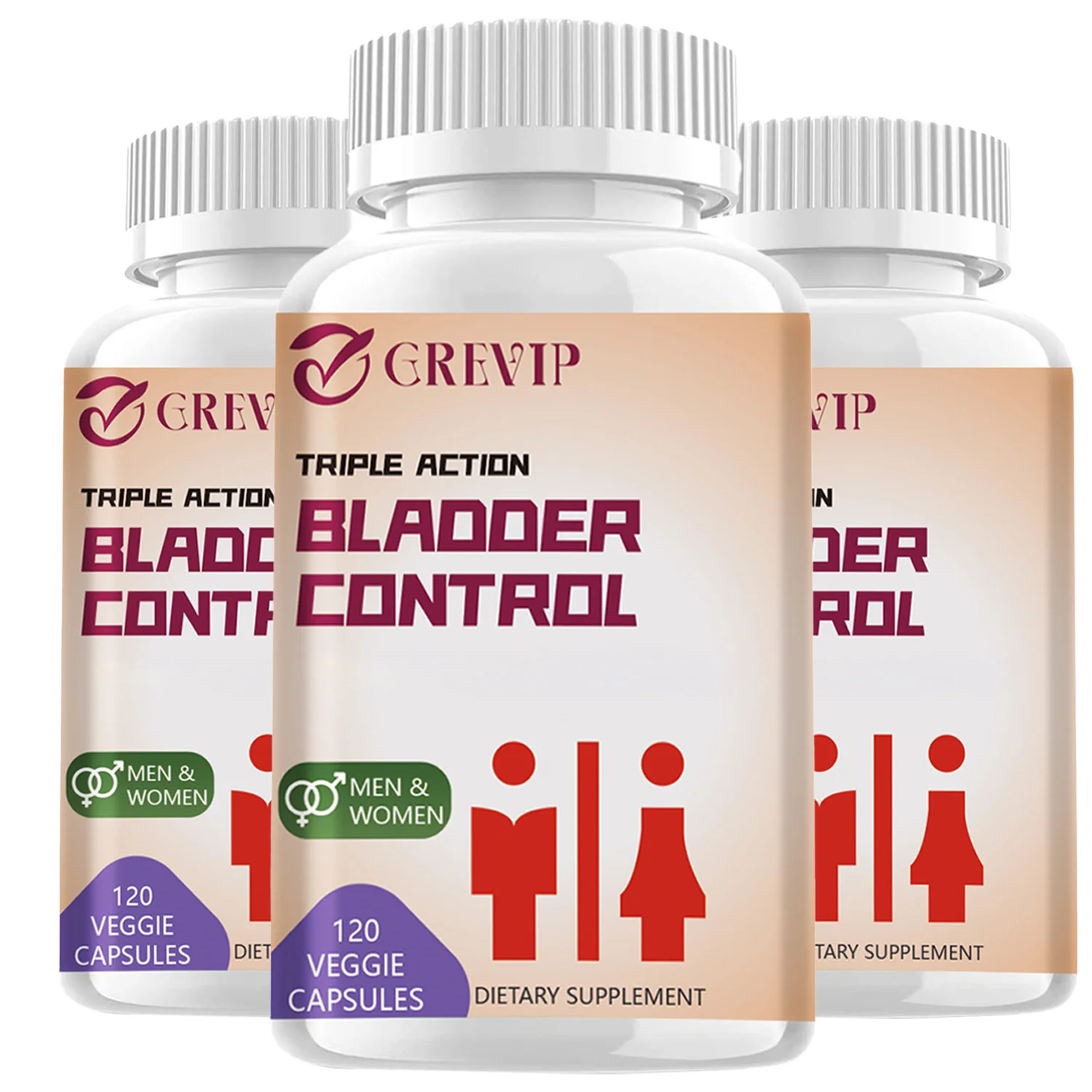 Bladder Control Supplement - Urinary Tract Health, Supports Healthy Urination - Cranberry, Pumpkin Seed Extract - 120 Capsules