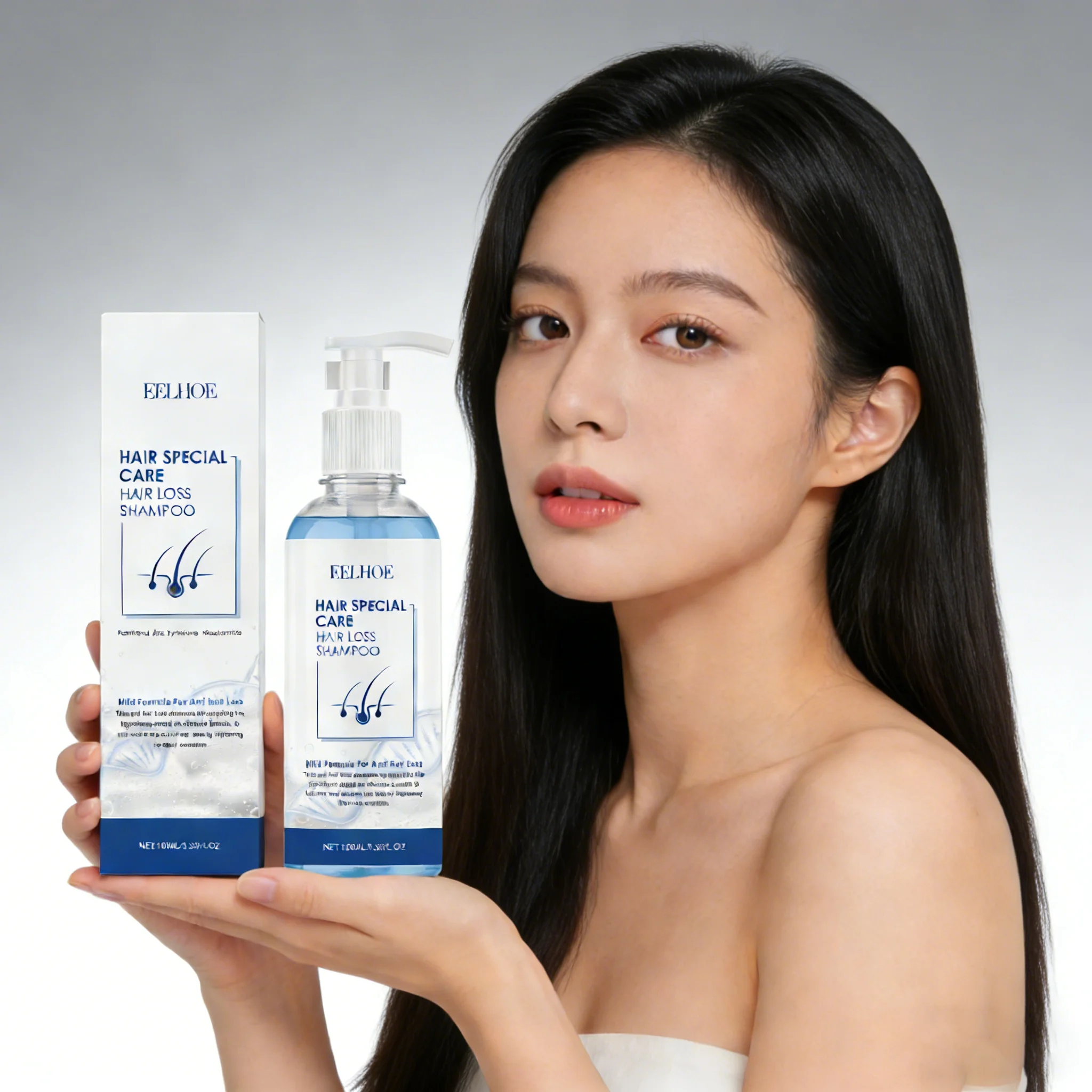 

EELHOE 100ml Hair Loss Shampoo Nourishing Scalp Strengthening Hair Root Prevent Hair Loss Volumizing Smoothing Hair Shampoo