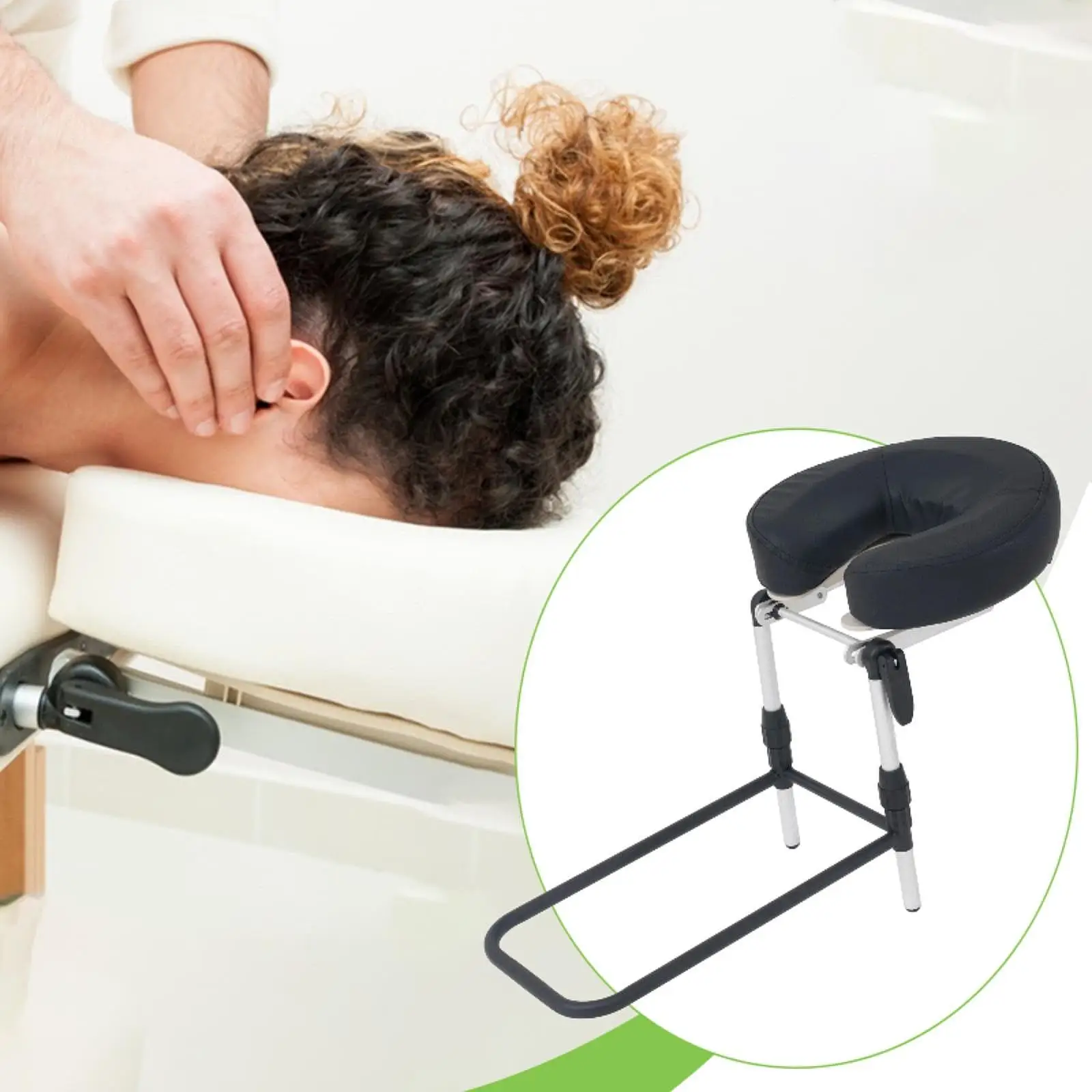 

Professional Adjustable Massage Face Cradle Portable Desktop Home Mattress Top Support for Face Down Eye Surgery Recovery Beauty