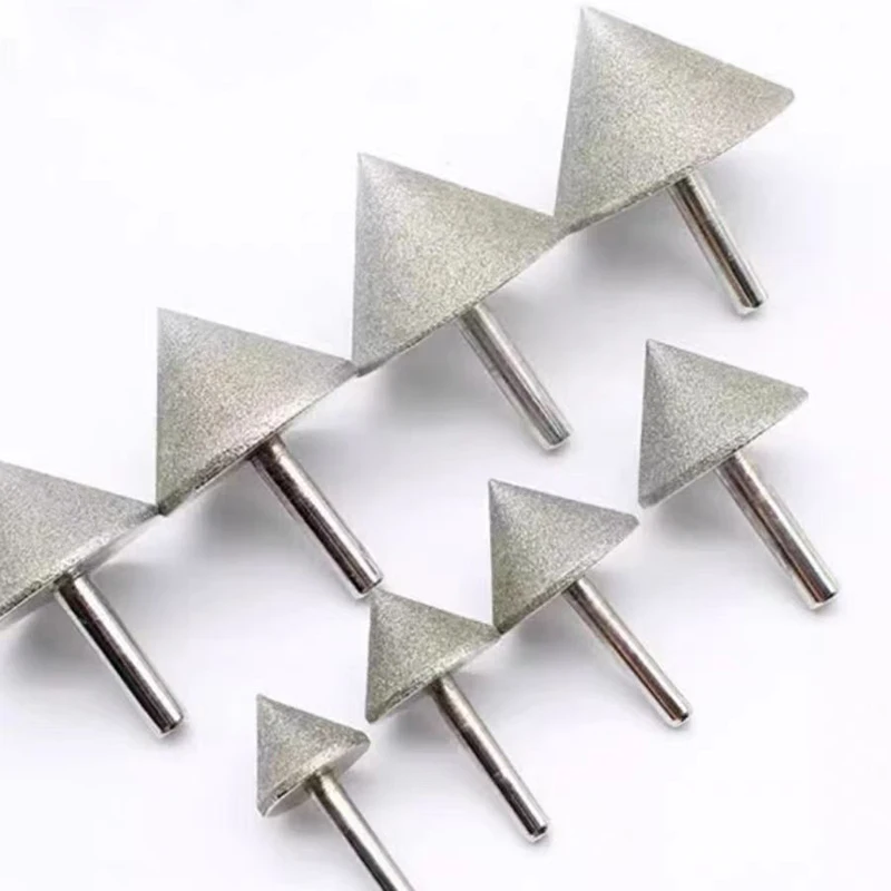 Conical Grinding Head Glass Chamfering Tool Jade Bracelet Tile Hole Enlargement Drill Bit Stone Ring Chamfering Knife