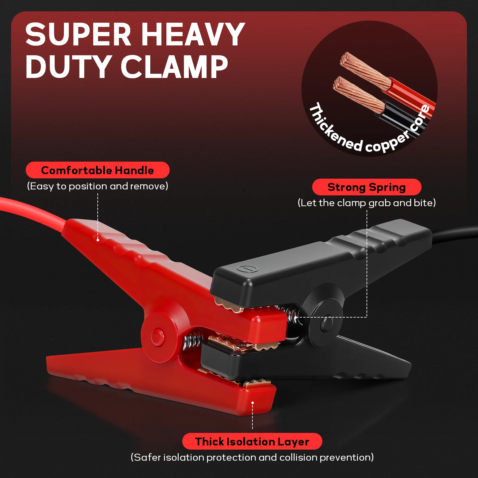 كابلات الطائر مع مقاطع لبطارية ميلووكي 18 فولت 10AWG كابل معزز للسيارات لبدء تشغيل السيارة باستخدام بطارية الأداة