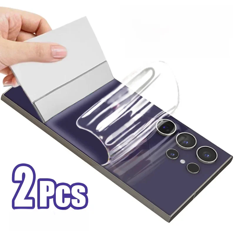 Protecteur d'écran souple, 2 pièces, pour Samsung Galaxy S24 S23 S21 S22 S20 Ultra Fe Plus, Film Hydrogel arrière transparent, accessoire M31S M31 M21