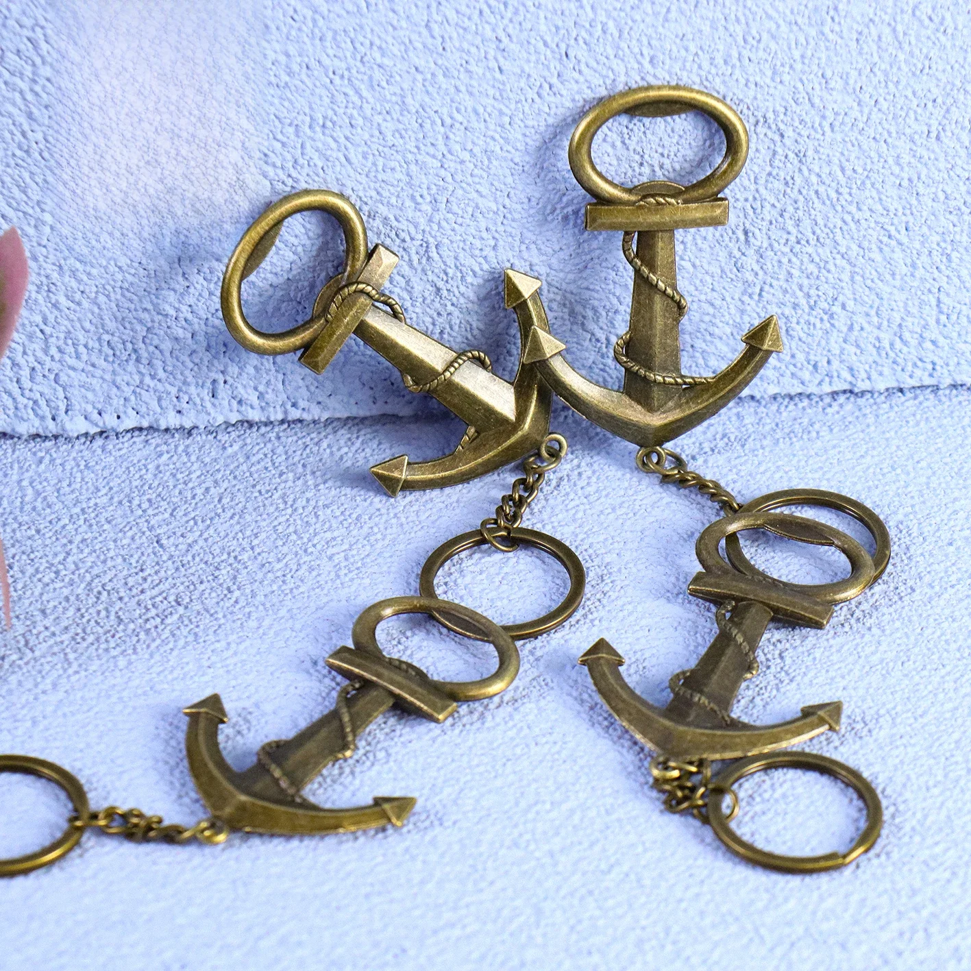 Aço inoxidável Abridor de garrafas, Anchor Design, Cor Dourada, Comunhão Detalhes, Convidado do