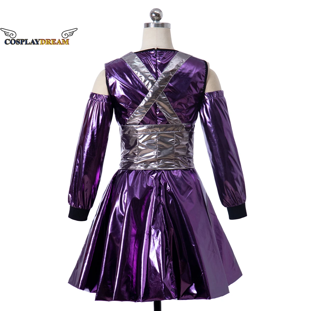 RAIN ON ME Ariana Grande Lady Cosplay Costume Adult Women Outfit Sexy Purple Dress Set for Cocktail Party Skirt Halloween Outfit