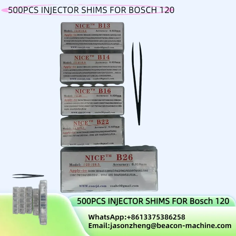 

500 PCS Common Rail Diesel Injector Valve Adjusting Shims Gasket Washer for BOSCH 0455120