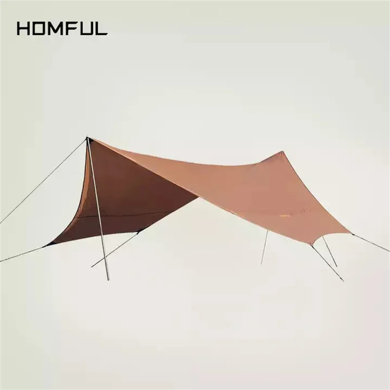 Imagem -06 - Homful Outdoor 190t Poliéster à Prova Impermeável Água de Acampamento Chuva Voar Toldo Toldo Toldo Toldo Toldo Acampamento Lona Abrigo