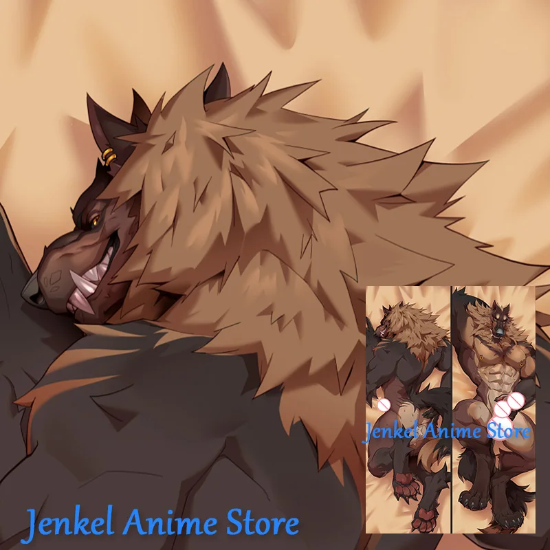 Dakimakura Horo Furry Anime Pillowcase Life Size Double Sided Print Body Pillow Cover