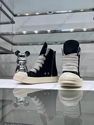 Classic Canvas High Top Men Shoe Designer Follow Engaging Trainer Jumbo Lace-up Luxury Ankle Boot Black Platform Women Sneaker