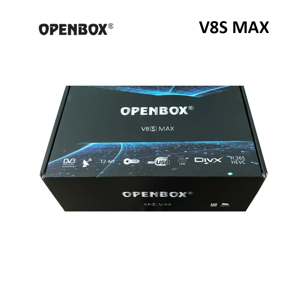 OPENBOX V8S MAX ALI3521 CAJACAM Satellite TV Decoder Xtream H.265 HEVC FHD STB CCCAMD Media Player