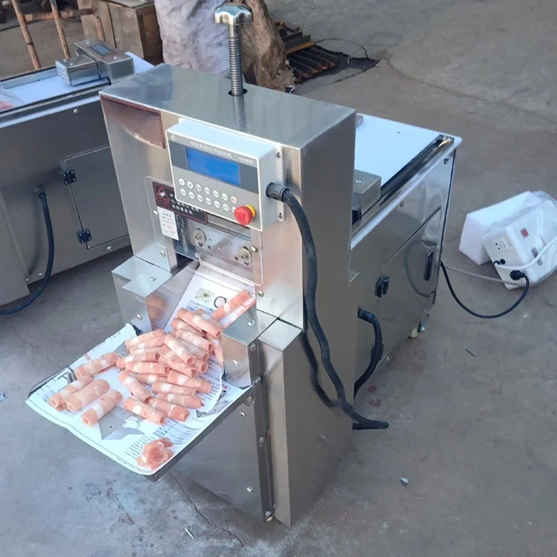 Automatic Hot Pot Lamb Beef And Mutton Rolls Slicer Ham And Cheese Slicer Mutton Rolls Meat Grinder