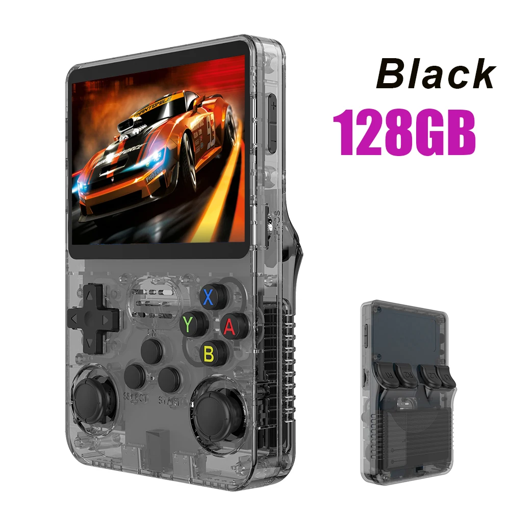 128G R36S Retro Handheld Video Game Console Linux Systeem 3,5 Inch IPS Scherm R35s Pro Draagbare Pocket Video Player 64GB Games