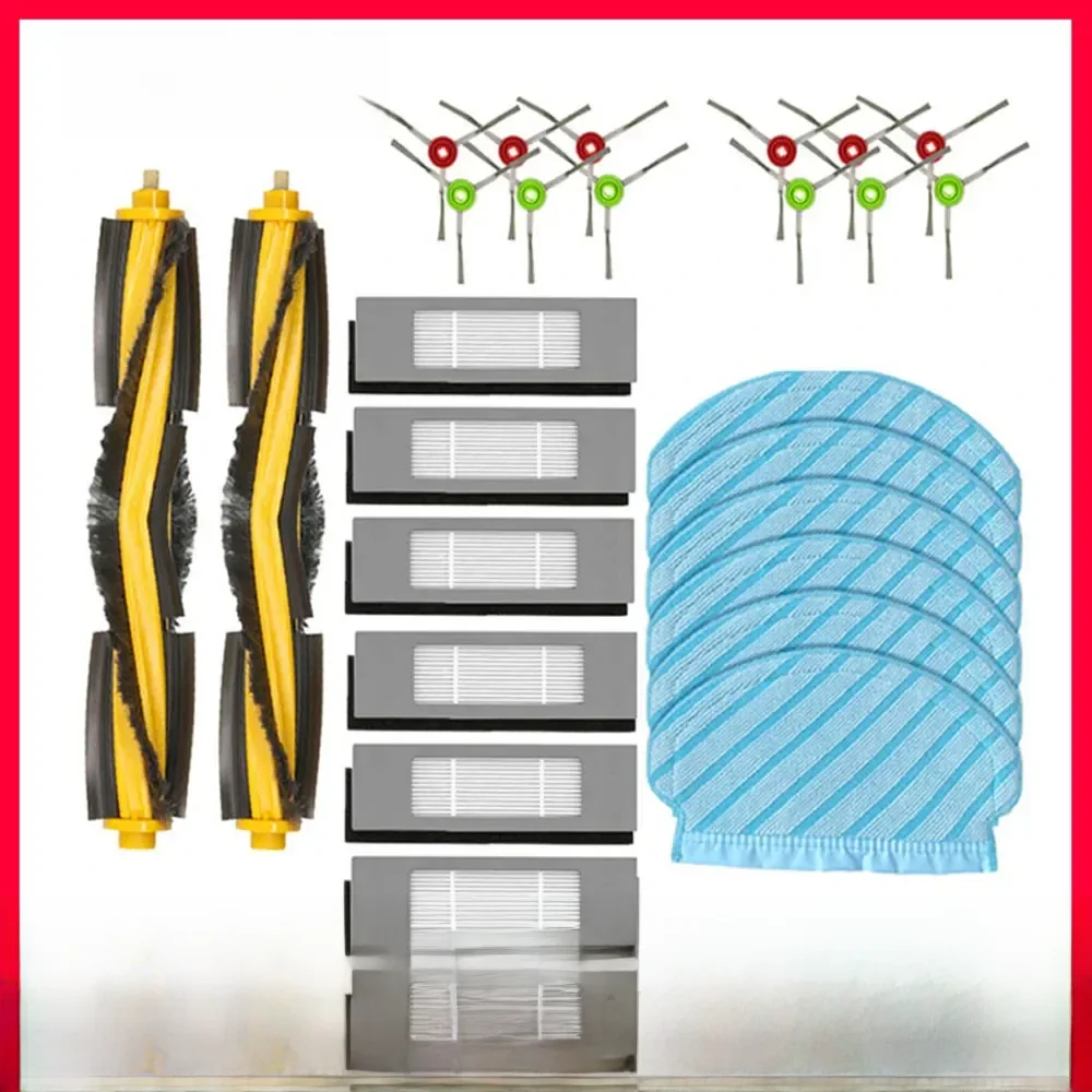 Pièces de rechange pour aspirateur Robot hybride Ecovacs Deboot OZMO N7 N8 920 950 T5 T9 Yeedi 2, brosse latérale principale, roue, filtre, chiffon de vadrouille