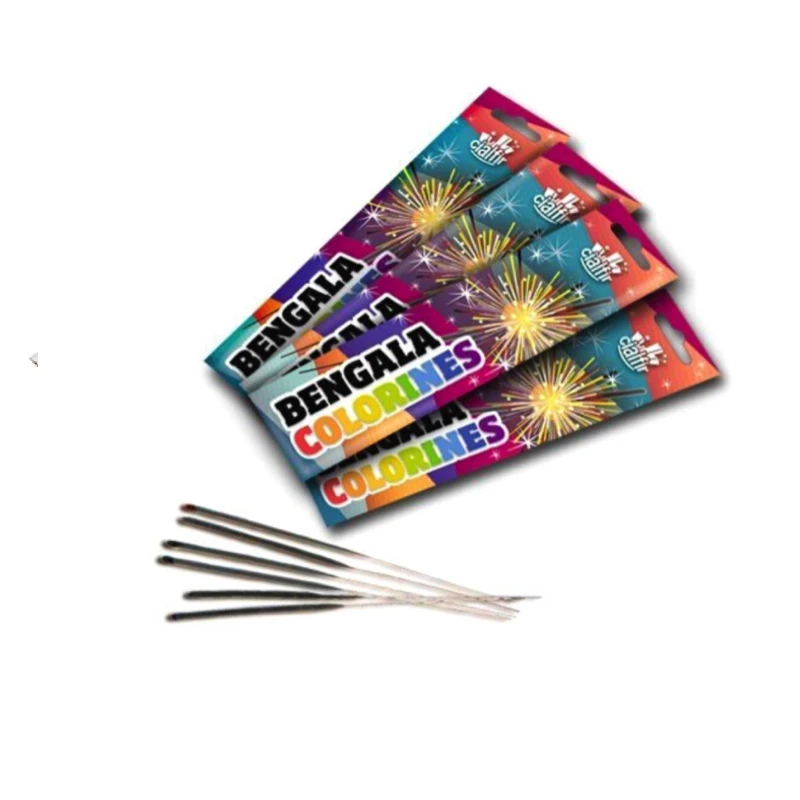 Dacada2005 Colored or Normal Star Flaps, Pack 50/100/200, Yellow Star Flag for Party, Weddings, Anniversaries, Birthdays, Baby Shower, Events (9cm Stick - Powder 8cm - Total 17cm - Small