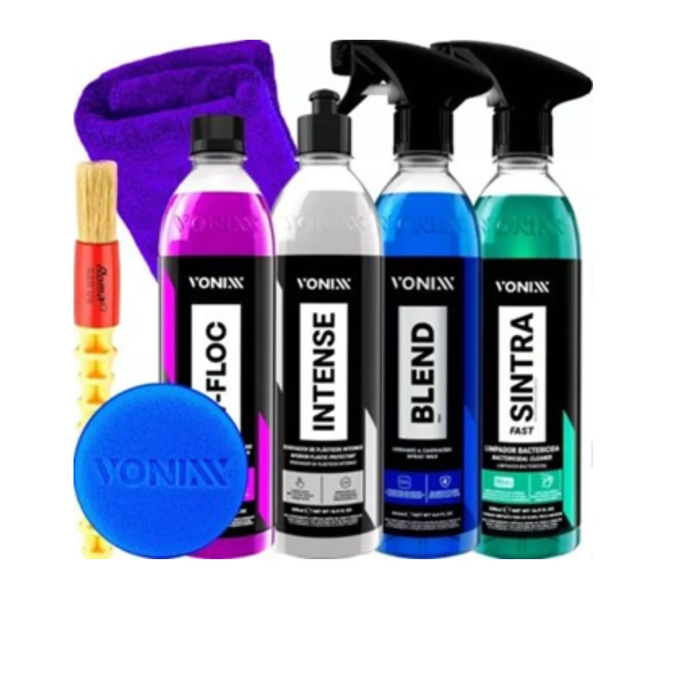 Vonixx Shampoo Kit V-floc Cera Blend Sintra Fast Intense Towel Applicator and Brush