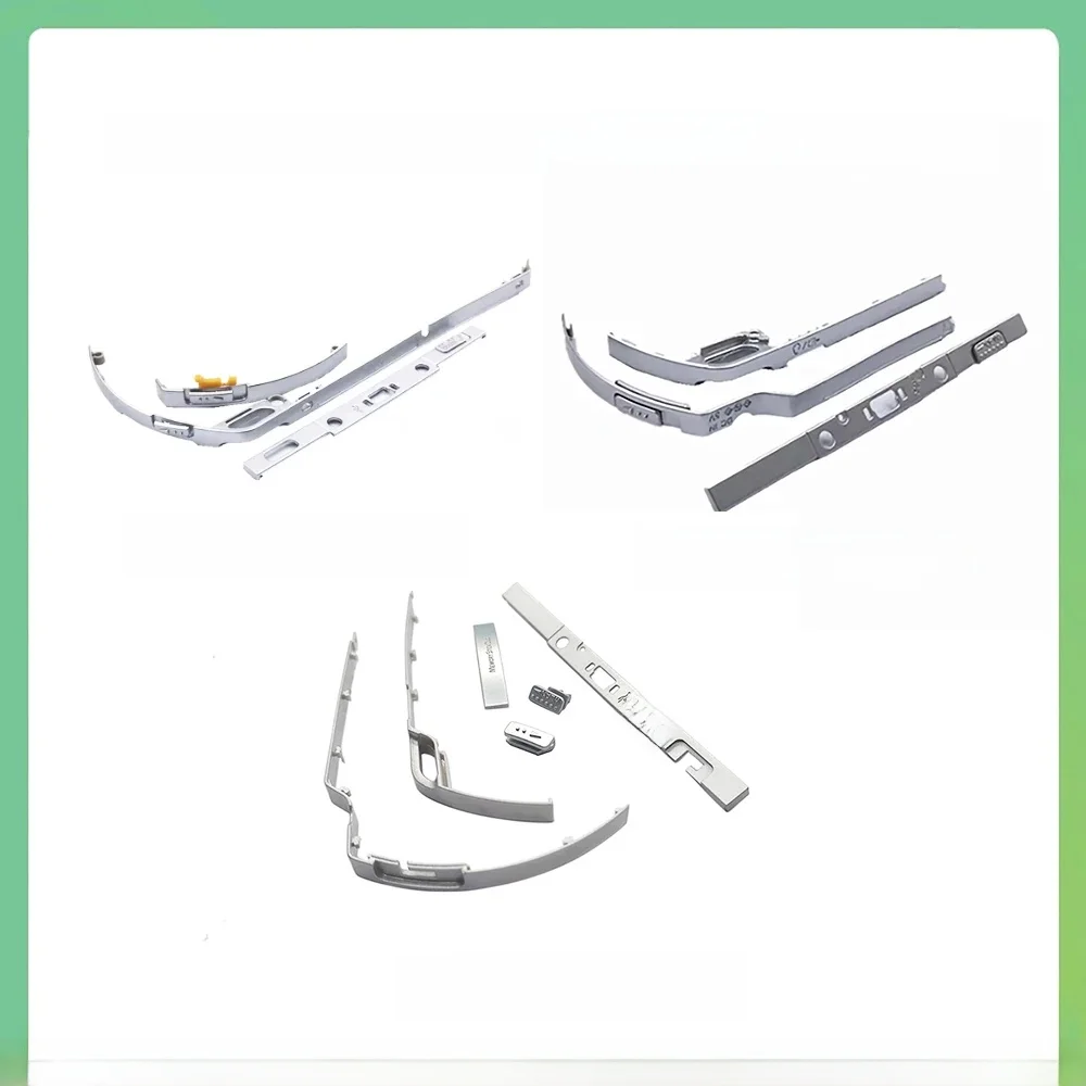 Cadre de bouton en plastique pour PSP1000 2000 3000, bordure argentée, bande décorative, coque marche/arrêt, bouton d'alimentation, interrupteur de bord de manette de jeu