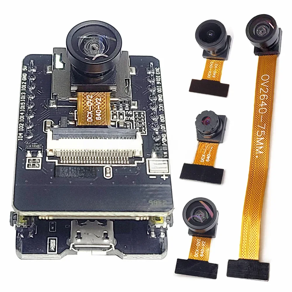 Oryginalny zestaw modułu kamery ESP32-CAM 2.4 GHz WiFi Bluetooth 8MB PSRAM Moduł kamery OV2640 66 120 160 stopni 850nm Noktowizor — zdjęcie produktu 7