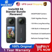 Insta360 X4 8K 360° Digital Action Camera (Refurbished Like New) - 72MP High-Res Photo, FlowState Stabilization, 10m Waterproof Action Cam