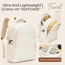 Travel Backpack for Women, 14 Inch Anti Theft Laptop Backpack for Work, Water Resistant College Bookbag with USB Charging Port