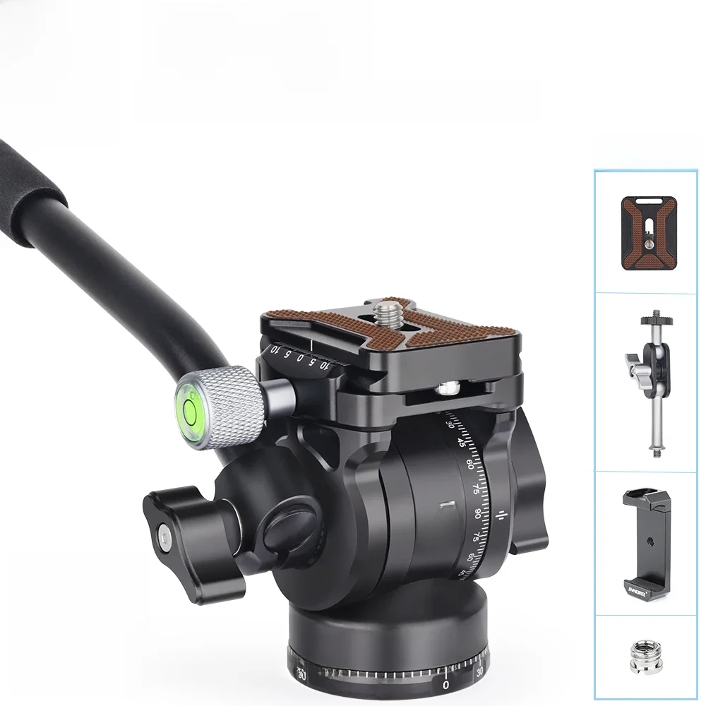 Innorel F10/F20 Mini Statief Vloeistof Hoofd Kantelkop, Metalen Camera Video Statief Hoofd Met Arca Zwitserse Q.R. Platen Voor Video Dslr Camera - afbeelding 2