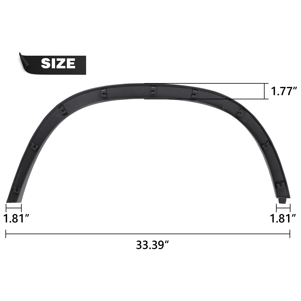 Zierleiste für Vorderradgehäuse, kompatibel mit Chevy Trax 2017–2022, linke Fahrerseite 42490924, Gm1290251