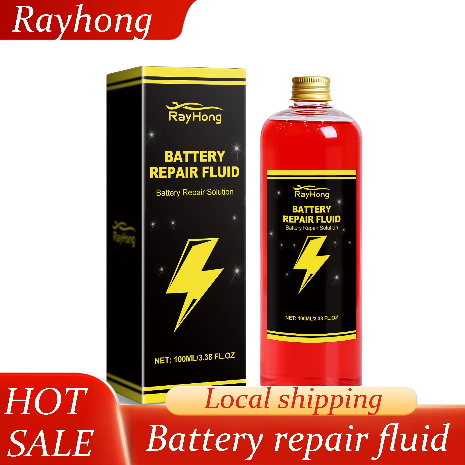 

Rayhong Battery Repair Liquid Efficient Repair Extends Battery Life Restore Battery Fluid Safe Effective Battery Refill Fluid