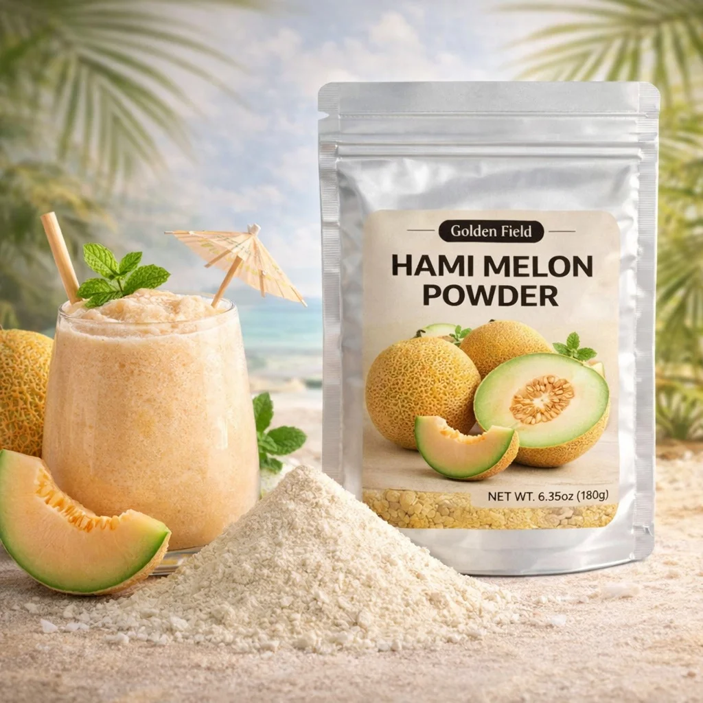 Freeze Dried Hami Powder, Fruit Powder, Pure, Fine Texture, Additive-Free, From Hami Melons, 6.35oz