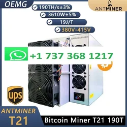 Direct From Factory New Original Antminer T21 190T 3610W Algorithm SHA-256 Bitmain mining BTC Bitcoin Miner