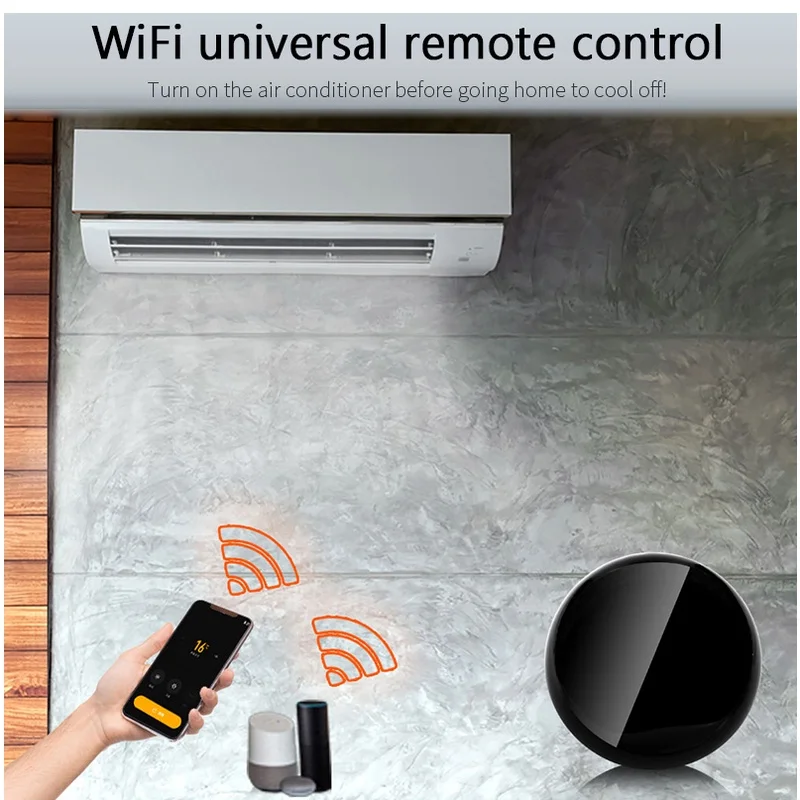 WiFi IR Control Hub Drahtlose Fernbedienung Über Smartlife Tuya APP Smart Home Blaster Infrarot Arbeit Mit Google Alexa Hause – Detail 2