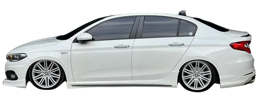 For Fiat Egea 2015-2022 Custom Style Side Skirt Abs Plastic