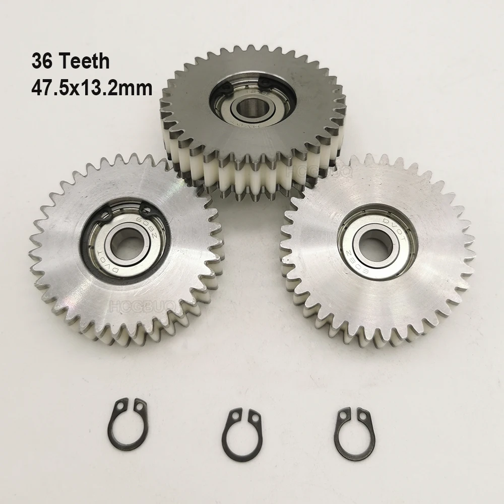 3PCS 47.5x13.2mm Steel Gear For Bafang Bike Motor G020 G060 750W/G062 1000W Electric Bike Engine Nylon Gear Metal And Nylon Set