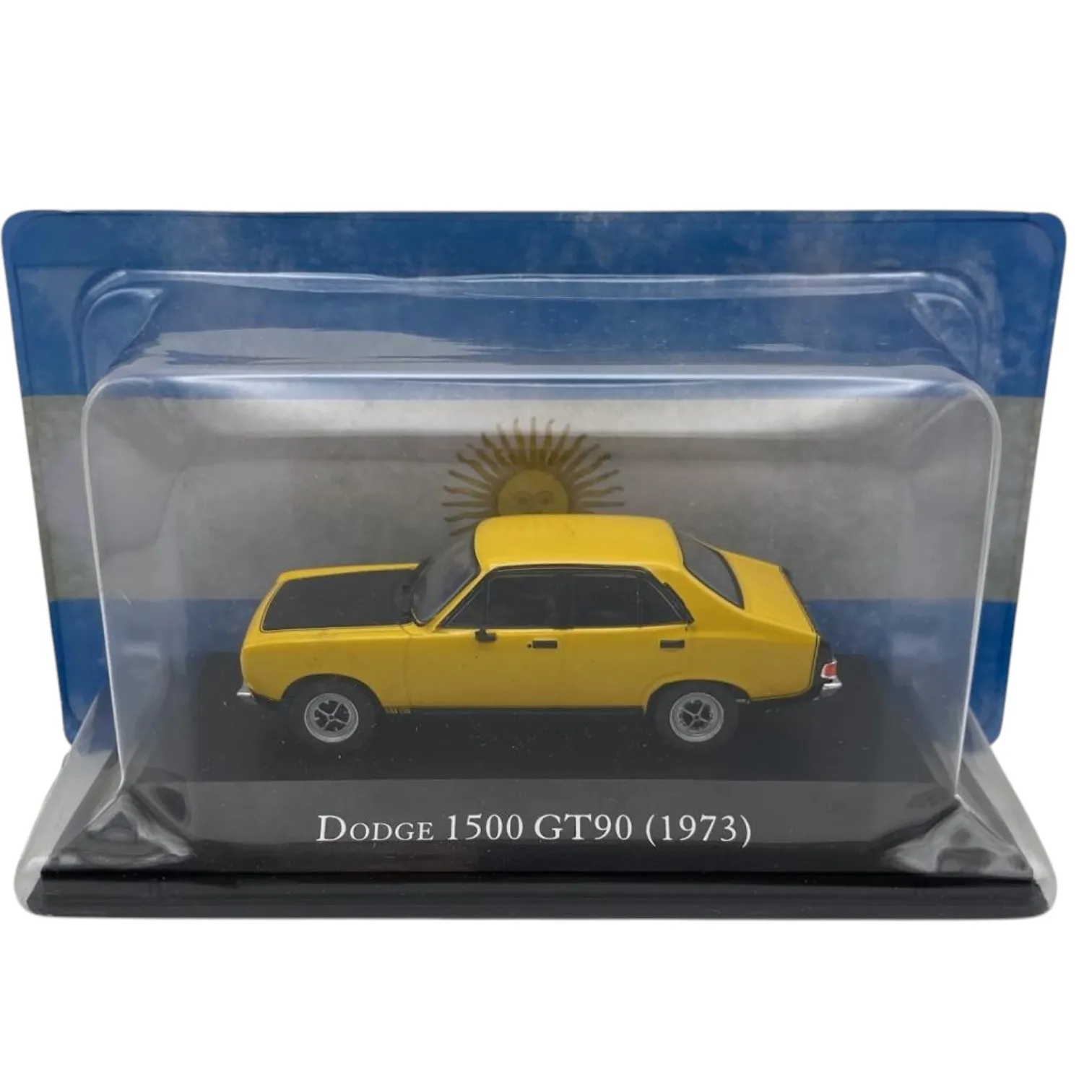 Salvat, 1500 Gt90 1973, voiture classique américaine, première version haute performance de ce modèle populaire, échelle 1:43, miniature en métal moulé sous pression, collection Argentine Unforgettable Cars, sans boîte, emballage blister d'origine pouvant être froissé, base
